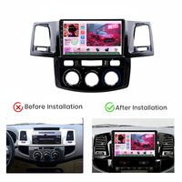 Autoradio Android Jiawell 9 pouces 8 cœurs avec commande au volant, DSP, caméra, Bluetooth, Wi-Fi pour Hilux 2007-2015