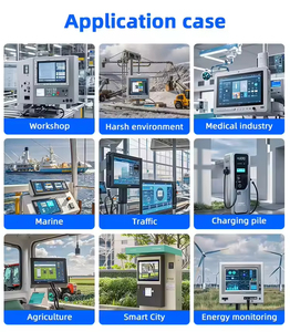 Màn hình rộng 7 10.1 13.3 14 15.6 <span class=keywords><strong>17</strong></span> 18.5 19 inch ngành công nghiệp kim loại trường hợp IP65 nhúng không thấm nước chống bụi màn hình cảm ứng LED màn hình - Product Image 4