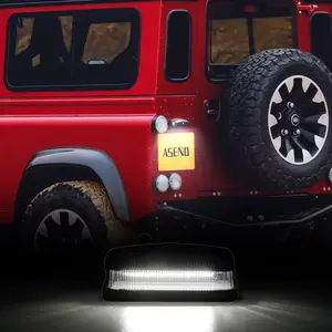 LED Licence Number Plate Light Rear Tail Tag Registration Lamp for Land-Rover Series 2A 3 Defender 90/110 /130 Series