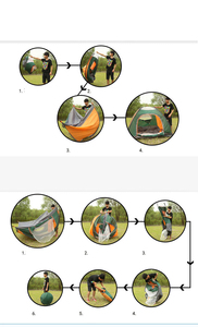 Tente 防水露营帐篷，可容纳 2 至 4 人，带双层屋顶，适合户外徒步和探险 - Product Image 5