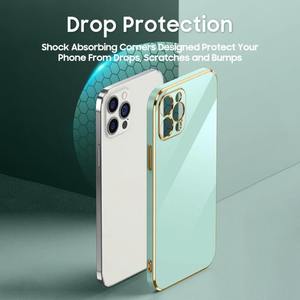 <span class=keywords><strong>Coque</strong></span> de téléphone en silicone plaquée carrée de luxe pour Xiaomi <span class=keywords><strong>POCO</strong></span> F4 <span class=keywords><strong>F3</strong></span> GT, Protection ultra fine à 360 degrés, couverture arrière souple - Product Image 5