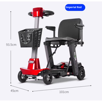 Scooters électriques pliables à commande à distance, 4 roues, légers, pour adultes, loisirs en plein air