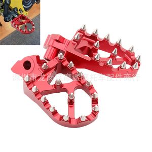 Pédales larges rouges pour modification de moto Cr250r Cr125r Cr50 - Product Image 2