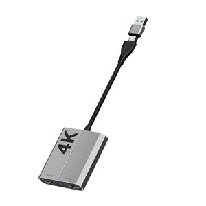 Convertisseur d'affichage USB3.0 vers double HDTV Type-C <span class=keywords><strong>Adaptateur</strong></span> de station d'accueil pour écran d'<span class=keywords><strong>ordinateur</strong></span> Câble d'affichage différent 4K 60Hz - Product Image 3