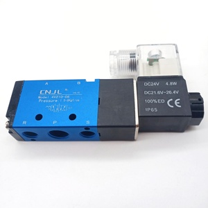 Válvula Solenoide Neumática CNJL Tipo Airtac Serie 4V200 4V210 220 230, 5/2 5/3 Vías, Cuerpo de Aluminio, Roscada, Piezas Neumáticas - Product Image 1