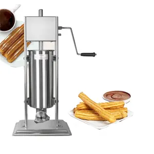 Paslanmaz çelik aperatif makinesi manuel Churros Maker ve Churros dolgu ile Churros yapma makinesi