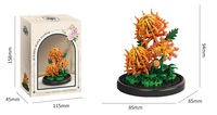 Blocs de construction en plastique Fleur de lys 2026, mini-plante bonsaï, jouet DIY, décoration florale artificielle pour la maison et le bureau, cadeau pour filles et adultes