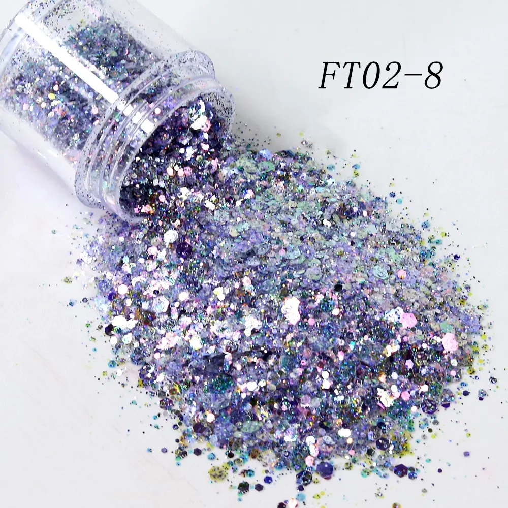 Fournisseur de gros en vrac Mixte Diy Nail Cosmetic Decoration Paillettes pressées à vendre