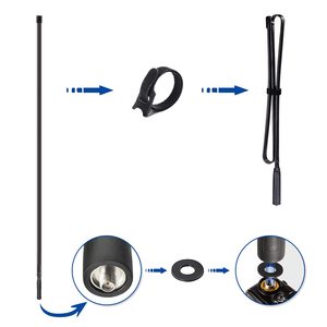 <span class=keywords><strong>Antenne</strong></span> <span class=keywords><strong>radio</strong></span> double bande VHF UHF 136-520MHz 42.5 pouces pliable CS tactique SMA Ham pour <span class=keywords><strong>Kenwood</strong></span> Wouxun Baofeng BF-F8HP UV-5R - Product Image 2