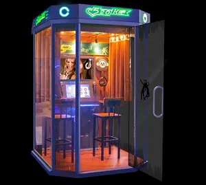 Venta al por mayor de la fábrica cabina de Karaoke chino niños impermeable Mini K cantando caja jugador máquina para la venta