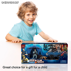 Vente en gros de jouets d'imitation pour enfants, armes en plastique, petits soldats de l'armée, figurines d'<span class=keywords><strong>action</strong></span> à vendre avec modèle de <span class=keywords><strong>voiture</strong></span> de police - Product Image 3