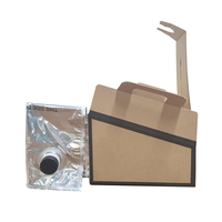 Kunden spezifisch bedruckter Einweg-Getränkes erver Kraft papier griff Kaffee-Go-Box-Behälter zum Mitnehmen Verwendung für Bier-Whisky-Karton