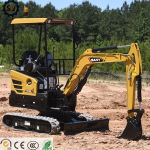 Mini-excavatrice SANY SY16C SY35U SY60C d'occasion, à bras court, moteur Yanmar, pour aménagement paysager, 99 % neuve, EPA CE - Product Image 2
