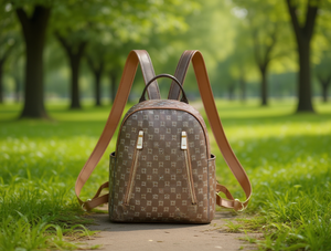 Zaino floreale da donna in tela, media capacità, chiusura con cerniera, uso quotidiano, tutte le stagioni - Product Image 2