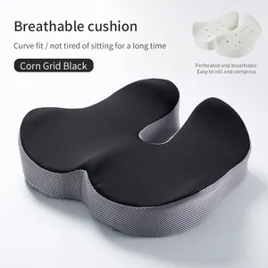 Chaise de soutien du dos lombaire de vente chaude oreiller de Massage confortable coussin de siège orthopédique en mousse à mémoire de forme