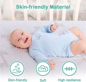 Colchón de Cuna Portátil de Tamaño Personalizado, Colchón de Espuma Viscoelástica para Bebés y Niños Pequeños, para Guardería, Jardín de Infancia y Cama de Juego - Product Image 3