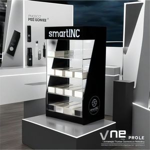 Vietnam Factory 4 Tiers Led Lights Counter Cigarette <b>Display</b> Stand <b>Cabinet</b> Rack Acrylic Tobacco <b>Display</b> Case For Smoke Shop - Product Image 5