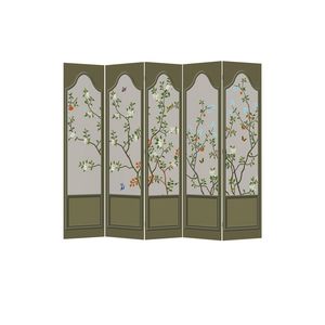 New Chinese Style Folding <b>Screen</b> Partition For Living Room Bedroom Home Use Movable Foldable Decorative Divider With Floral - Product Image 5