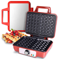 Petit appareil de cuisine gaufrier électrique, gaufrier automatique à 12 trous pour noix, appareil pour rouleau de saucisses, gaufrier