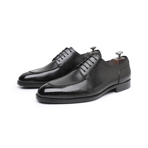 Zapatos de Vestir de Cuero para Hombre - Alta Calidad, Cierre con Cordones, Suela de Goma Antideslizante, Ligeros, Transpirables, para Boda, Primavera - Product Image 6