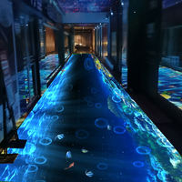 Projecteur interactif tactile à grand écran, projection immersive 3D, système interactif mural et au sol, aquarium, musée