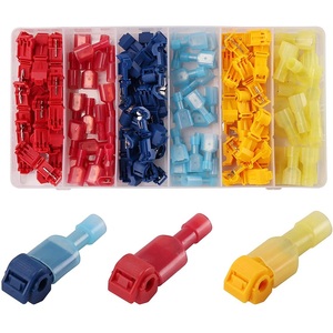 Self Tapping <b>Quick</b> Connect Fork Terminals Kit 120 Piece Assorted Colors Electrical <b>Connector</b> Accessories - Product Image 4