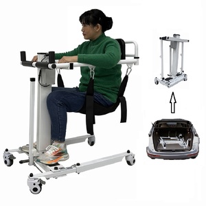 Lève-personne médical pliable et réglable en hauteur <span class=keywords><strong>pour</strong></span> le transfert de patients, équipement médical <span class=keywords><strong>pour</strong></span> personnes âgées et handicapées, du lit au véhicule - Product Image 1