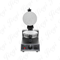Machine à gaufres électriques commerciale 1300W 220-240V en acier inoxydable antiadhésive pour cornets de crème glacée avec minuterie