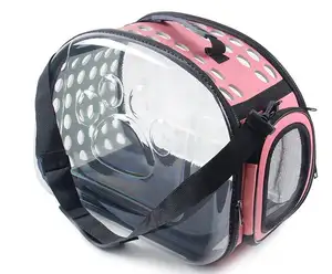 宠物旅行载体软面可折叠便携式EVA猫包，带网眼窗户多孔设计
