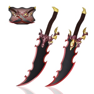 Jeu Solo Nivellement Arise Cosplay Sword Set Sung Jin Woo Real Weapon Replica 440ss Blade Demon King Dagger - Product Image 1