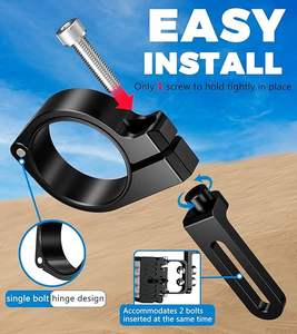 Soportes de Montaje para Luces LED, 360 °   Abrazaderas Giratorias Ajustables para Barra Antivuelco de UTV, Compatibles con 1.5" / 1.75" / 1.85" / 2" / 2.1" - Product Image 5
