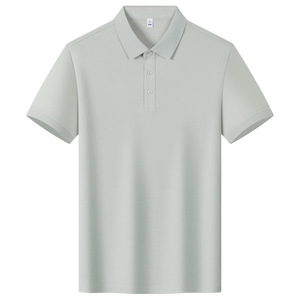 Polo unisexe en coton 220g à manches courtes, respirant, pour l'été, coupe ample, avec étiquette et marqueurs - Product Image 3