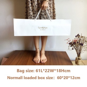 Extended Horizontal Lift Gift Box Paper Bag Mother's Day Rectangular Gift Bag Flower Packing Box Paper Handbag Wholesale - Product Image 5