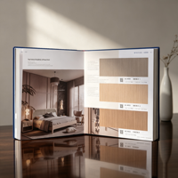 Livre d'échantillons de panneaux décoratifs de luxe, fournisseur de cartes d'échantillons de couleurs personnalisées, livre de nuanciers de matériaux de mobilier, usine pour fabricants de placards