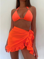 Nuevas mujeres Chifón Traje de baño Pareo Bufanda Bikini Cover-ups Wrap Kaftan Sarong Beach Sexy Faldas Traje de baño Cover-ups