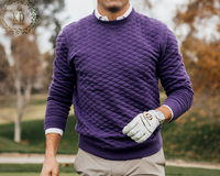 KD Knit Hersteller Custom OEM ODM Strickwaren Langarm Einfach Warm Winter Pullover Pullover Golf Herren Pullover