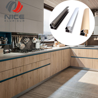Vente directe du fabricant Série 6000 Aluminium Alliage 6063 Meubles décoratifs Profil métallique Utilisation extérieure et intérieure Coupe