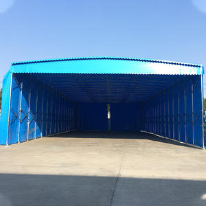 Tente escamotable industrielle <span class=keywords><strong>de</strong></span> cadre en acier pour le <span class=keywords><strong>stockage</strong></span> d'entrepôt avec le revêtement en PVC ignifuge - Product Image 1