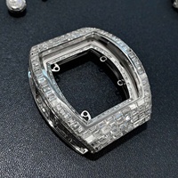 Montre mécanique édition limitée, livraison rapide, titane, boîtier serti de diamants, montre homme haut de gamme pour affaires