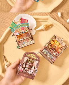 Hamaileon Puzzle 3D en bois magnétique fait main, Pizzeria Italiana, décoration murale |   Kit de Modélisation de Restaurant Italien Miniature à Faire Soi-Même pour la Maison - Product Image 5