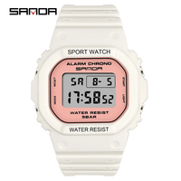Montres à quartz chronographe tendance de marque SANDA 293, nouvelle arrivée classique, prix bas, promotionnelles, pour hommes, avec bracelet en silicone