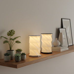Modern ABS Rotating Folfing Paper Lamp Eco-Friendly Custom Folding Paper Lamps Wholesale with Your Logo Print for Decor