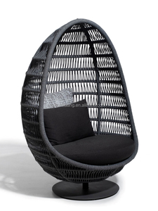 Sillón Colgante de Metal para <span class=keywords><strong>Terraza</strong></span>, Juego de Muebles de Jardín de Ratán, Silla Columpio, Hamaca para Piscina, Sofá Lounge para Patio Exterior - Product Image 3