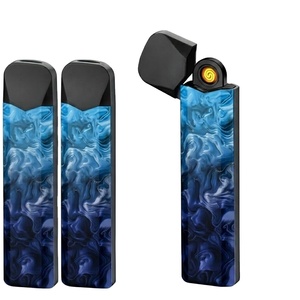 Encendedor Eléctrico Desechable, Moderno, Cuadrado, de Aluminio, Accesorios para Tabaco y Cigarros, 16 Colores Disponibles, Voltaje Ajustable, Litio - Product Image 2