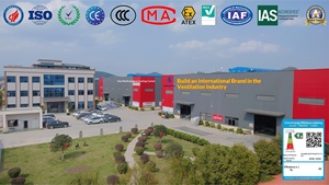 Ventilateur centrifuge à <span class=keywords><strong>coque</strong></span> en fer FPT de Guangzhou, filtre de purification, machine d'évacuation de la fumée et de la poussière, rotor externe, double vitesse, restaurant - Product Image 6