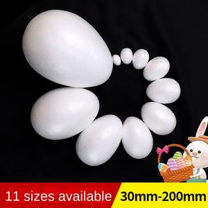 Boule de styromousse blanche solide bricolage décorations de Noël à la main oeuf de pâques ornement de <span class=keywords><strong>maternelle</strong></span> - Product Image 3