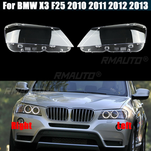 For BMW X3 F25 2010 2011 2012 2013 Headlight Cover Transparent Lampshdade Headlamp <b>Shell</b> Plexiglass Replace Original Lens - Product Image 1