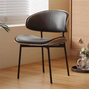 Sillas de Comedor de Cuero Modernas y Lujosas con Estructura Metálica, Muebles para el Hogar, Oficina y Apartamento, Materiales Personalizables - Product Image 6