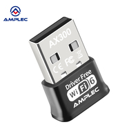 Dongle WiFi USB 300Mbps, Pemancar Wifi 2.4GHz, Kartu Jaringan Nirkabel Adaptor USB 2.0 untuk Laptop Desktop PC, Pasang dan Mainkan