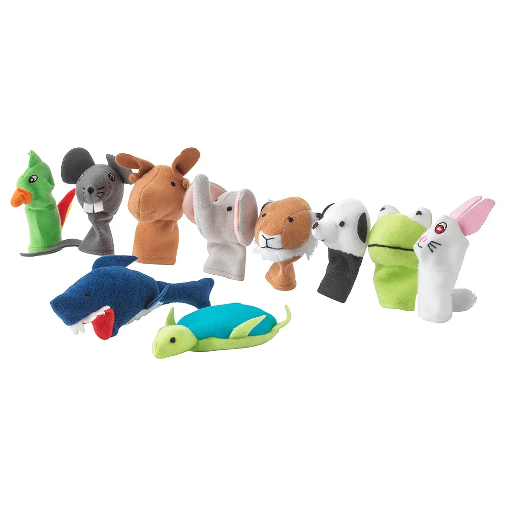 2021 New arrival animal finger plush toy rabbit frog shark plush toy